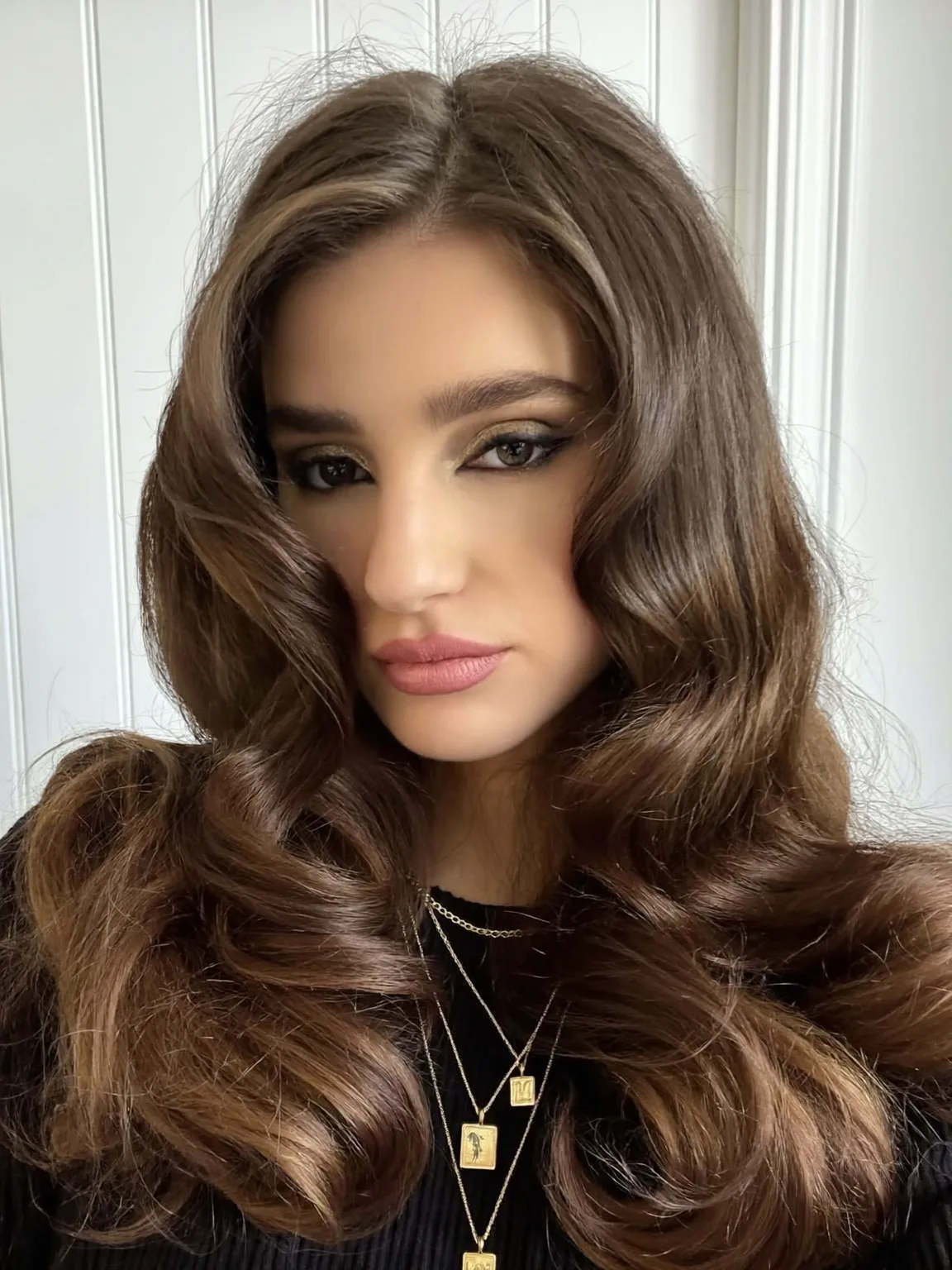 rich chocolate brown voluminous waves